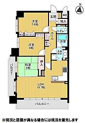 ロジェ北15条サンフィール 3LDKの間取図画像