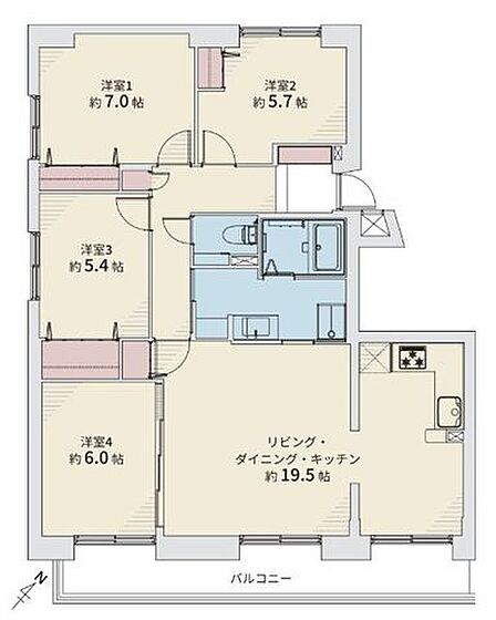 4LDK 間取り