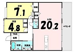 間取図画像 2LDK