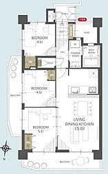 間取図画像 3LDK