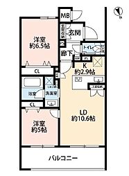 間取図画像 2LDK