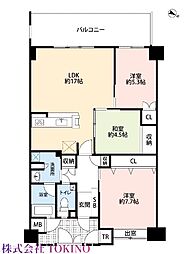 シエロビアント東江名護シティ 3LDKの間取図画像