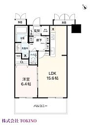 D'グラフォート沖縄タワー 1LDKの間取図画像