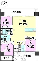 間取図画像 3LDK