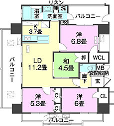 間取図画像 4LDK