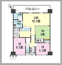 Fステージ古波蔵レイクフロント 3LDKの間取図画像