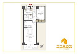 ライオンズマンション首里第2 1LDKの間取図画像