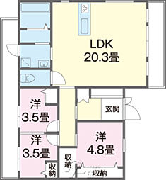 Coco genesis 3LDKの間取図画像