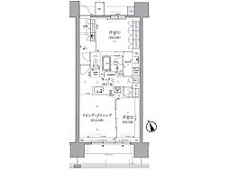 ザ・ファーストシティ盛岡駅西通 2LDKの間取図画像