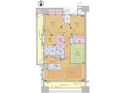 ランドシティ盛南 3SLDKの間取図画像