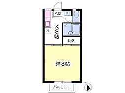ポリマーローズ 1Kの間取図画像