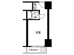 スカイパーク102 1Kの間取図画像