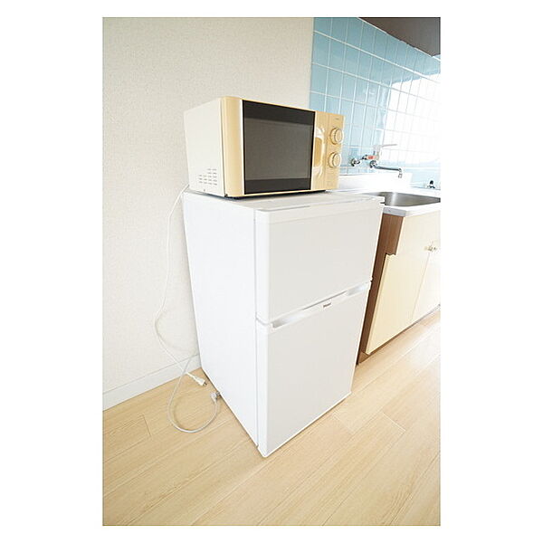 画像22:冷蔵庫と電子レンジ付のお部屋です