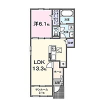 サンライズ・ＭＩＴＯ　Ａ 101 ｜ 茨城県水戸市新原2丁目（賃貸アパート1LDK・1階・50.01㎡） その2