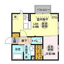 ティアラ　中丸 201 ｜ 茨城県水戸市中丸町（賃貸アパート1LDK・2階・30.03㎡） その2