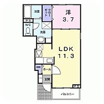 ティアラキング 104 ｜ 茨城県水戸市根本1丁目（賃貸アパート1LDK・1階・37.13㎡） その2