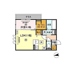 間取図画像 1LDK