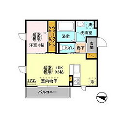 Royal　Park　HIMEKO　J 3階1LDKの間取り
