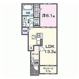 グランドパーク大塚 1LDKの間取図画像