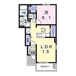 シュティルA 1LDKの間取図画像