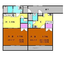 間取図画像 1DK