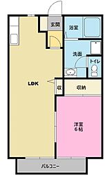 間取図画像 1LDK