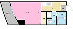木材会館クラシカ 1Kの間取図画像