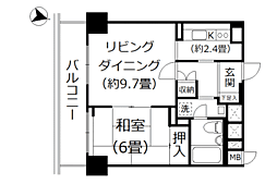 間取図画像 1LDK