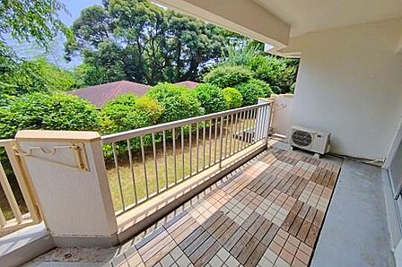 11.72m2の広々としたバルコニー