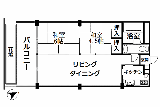 間取りを拡大表示
