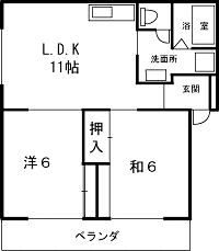 間取図画像 2LDK