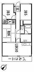 グリーンハイツA 3LDKの間取図画像