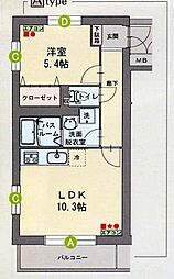 間取図画像 1LDK
