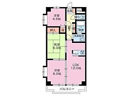 セードルせせらぎ 3LDKの間取図画像