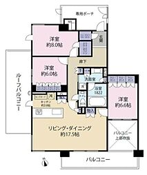 一条レジデンス西伊場 3LDKの間取図画像