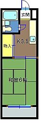 メゾンド沢田や 1Kの間取図画像