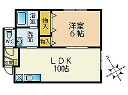 間取図画像 1LDK