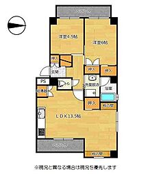 エム・ワイビレッジ 2LDKの間取図画像