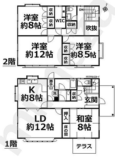 間取りを拡大表示