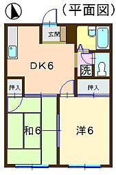 間取図画像 2DK