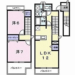 間取図画像 2LDK