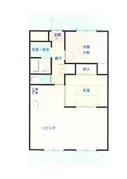 フェニックス壱番館 2LDKの間取図画像