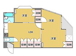 パークハイツ 3DKの間取図画像