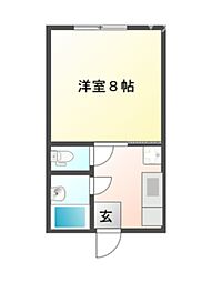 コーポ松和 1DKの間取図画像