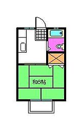 オーキッドハイツ 1Kの間取図画像