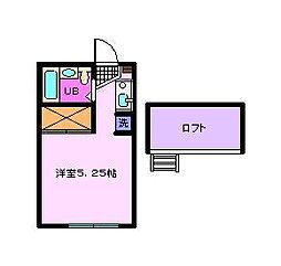 MAISON駿 1Kの間取図画像