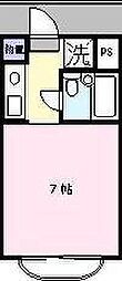 ハイツフリーダム2 ワンルームの間取図画像