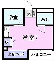 アーバンマンション ワンルームの間取図画像