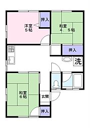ティンクル3 3DKの間取図画像