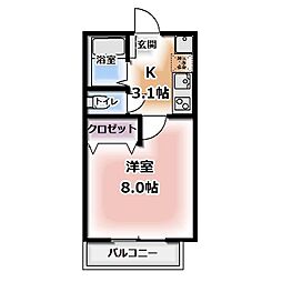間取図画像 1K
